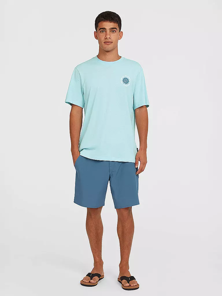 O'NEILL | Camiseta de playa para hombre con estampado en el pecho | Azul claro