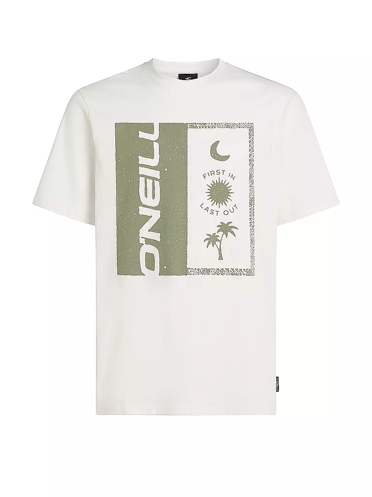 O'NEILL | Camiseta de playa para hombre con estampado frontal | Blanco