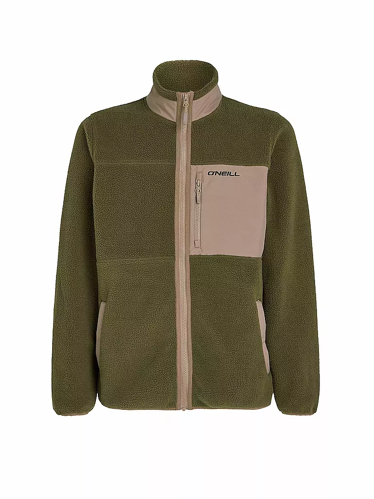 O'NEILL | Chaqueta polar de pelo alto para hombre | Verde oscuro