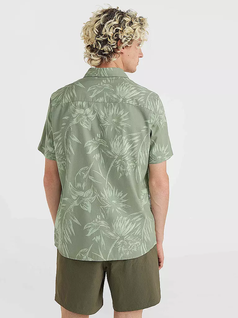 O'NEILL | Herren Beachhemd Mix and Match Floral | Verde claro