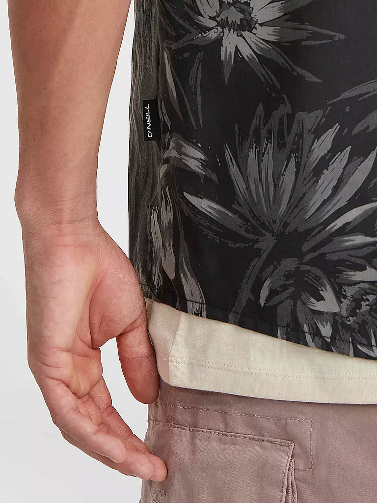 O'NEILL | Herren Beachhemd Mix and Match Floral | Negro