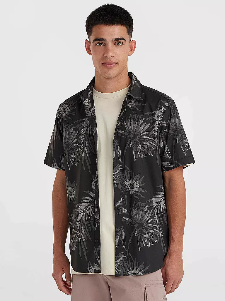 O'NEILL | Herren Beachhemd Mix and Match Floral | Negro