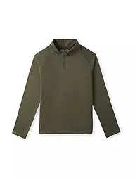O'NEILL | Kinder Unterzieh Zipshirt Clime Fleece | Verde oscuro