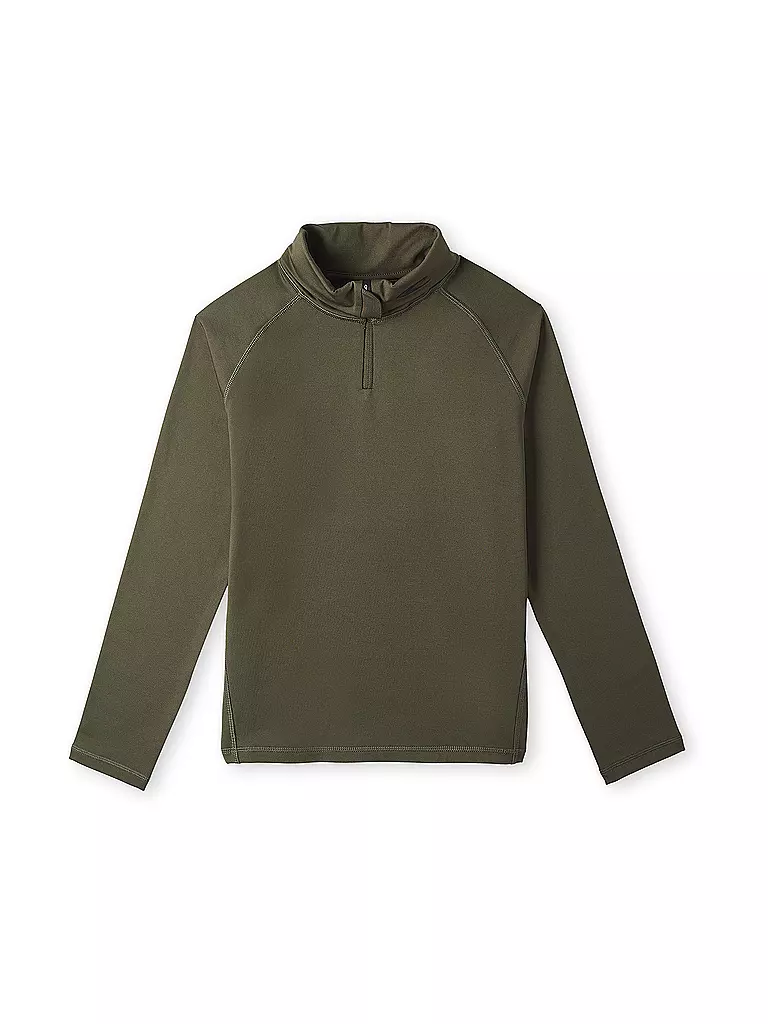 O'NEILL | Kinder Unterzieh Zipshirt Clime Fleece | Verde oscuro