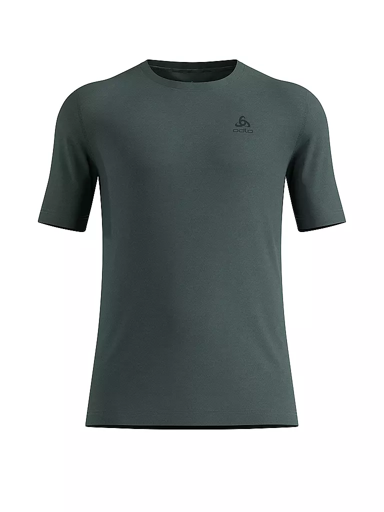 ODLO | Camiseta de hombre Merino 200 | Verde oscuro