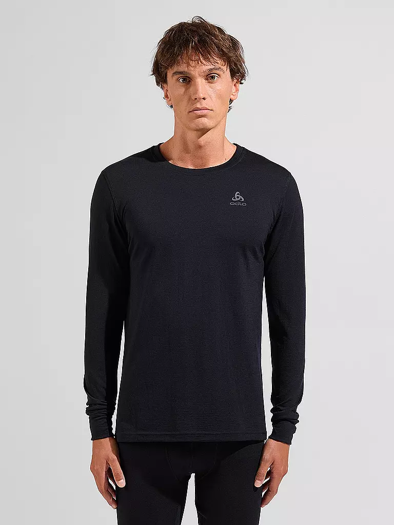 ODLO | Camiseta de hombre Merino 200 | Negro