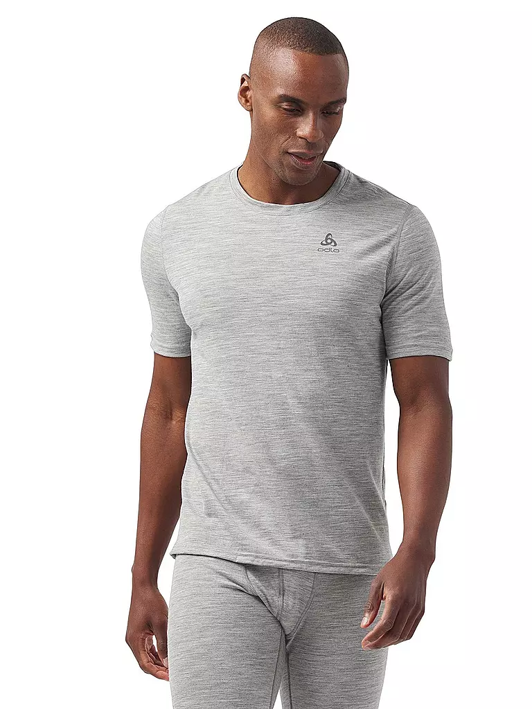 ODLO | Camiseta de hombre Merino 200 | Gris