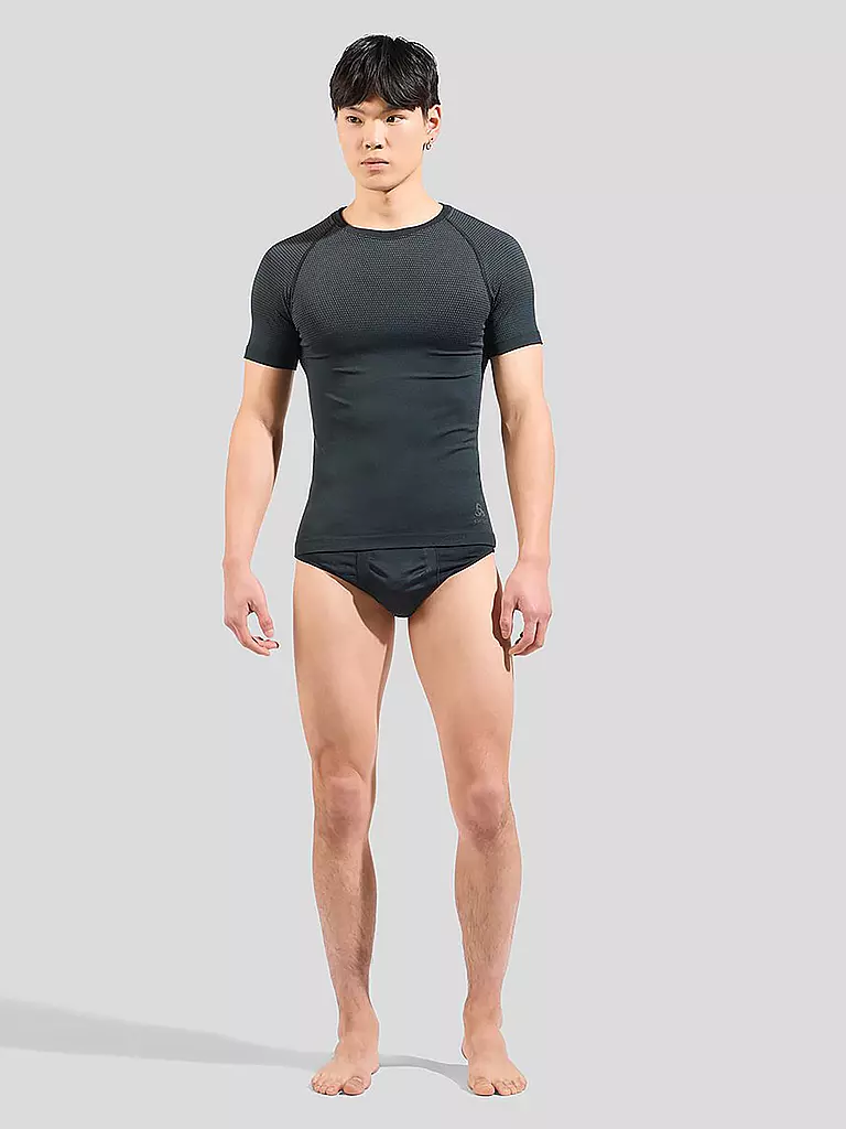 ODLO | Camiseta de Ropa Interior Deportiva Ligera Performance para Hombre | Negro