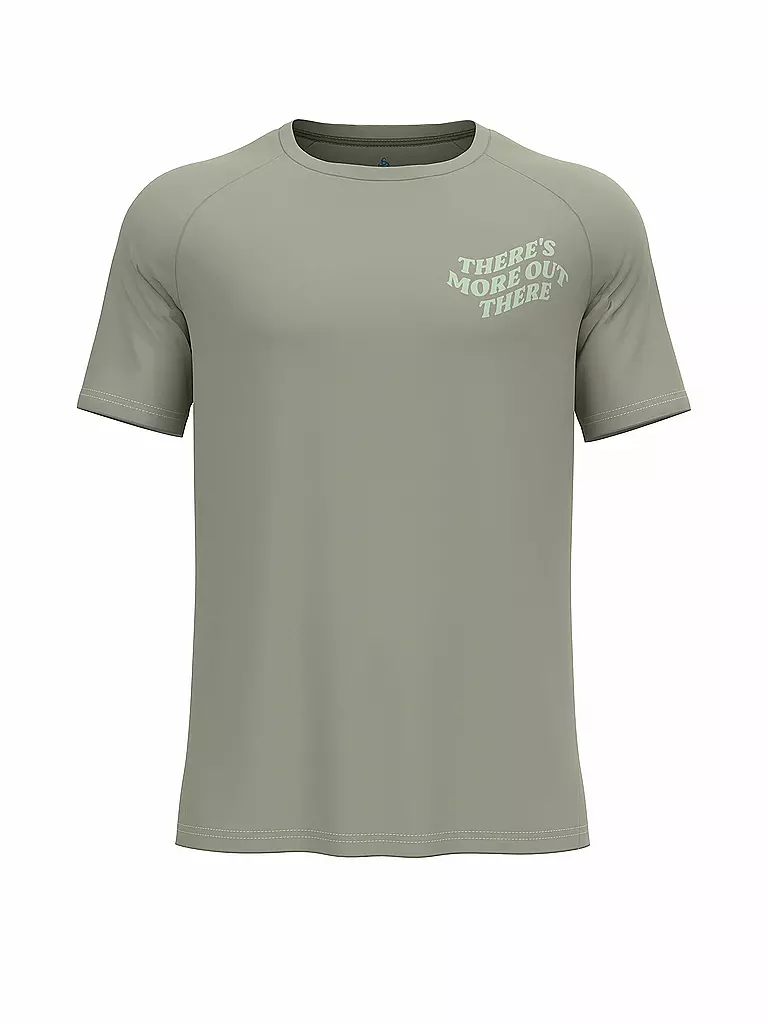 ODLO | Camiseta de running para hombre Essential Print | Beige