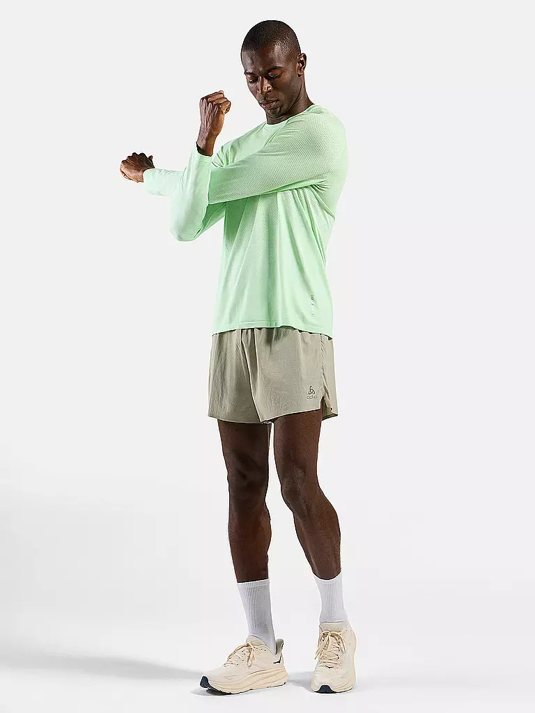 ODLO | Camiseta de running para hombre Essentials Seamless | Verde claro