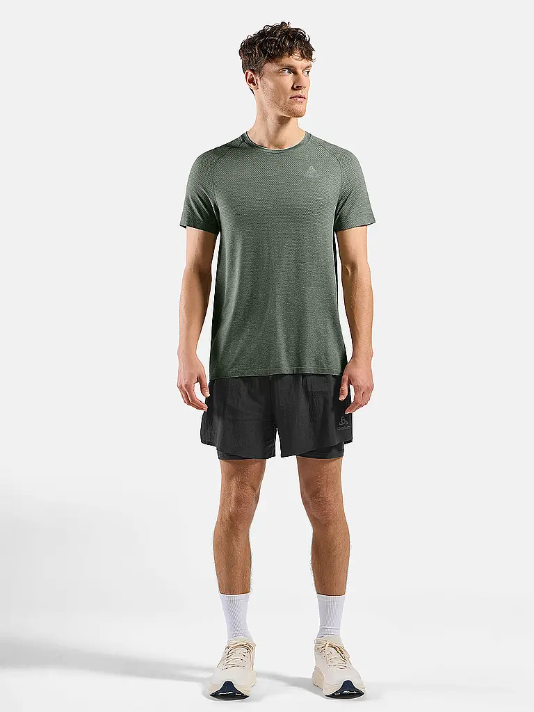 ODLO | Camiseta de running para hombre Essentials Seamless | Oliva