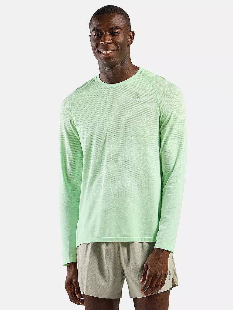 ODLO | Camiseta de running para hombre Essentials Seamless | Verde claro