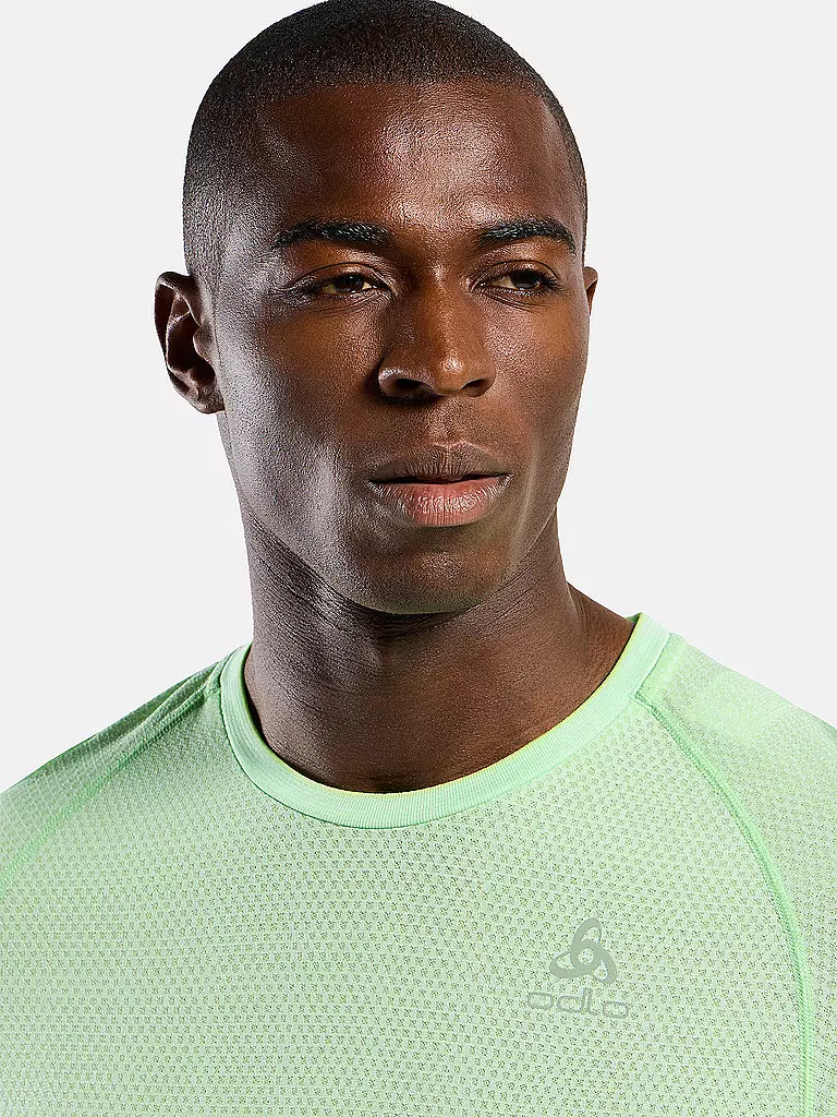 ODLO | Camiseta de running para hombre Essentials Seamless | Verde claro