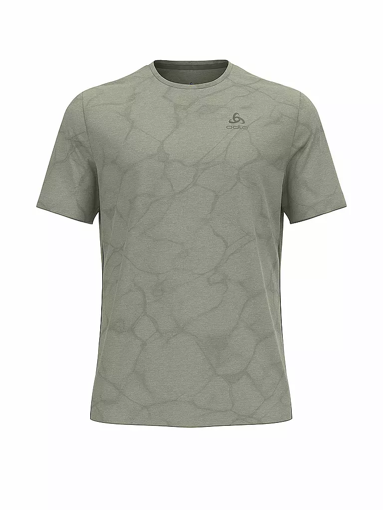 ODLO | Camiseta de running para hombre Zeroweight Engineered Chill-Tec | Beige