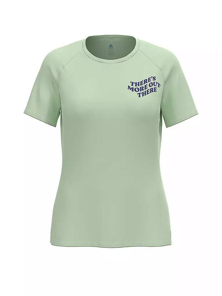 ODLO | Camiseta de running para mujer Essentials Print | Verde claro