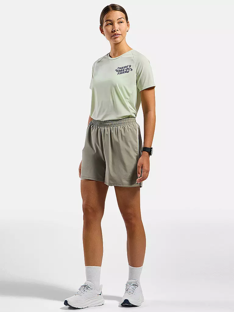 ODLO | Camiseta de running para mujer Essentials Print | Verde claro