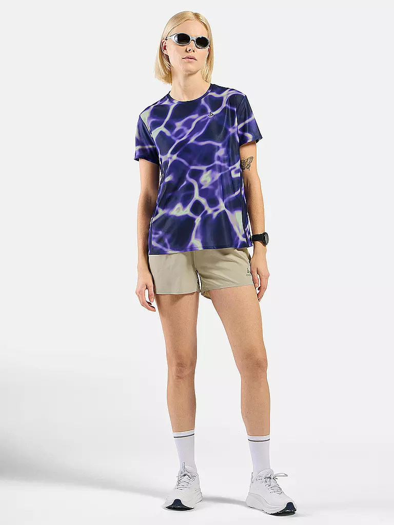 ODLO | Camiseta de running para mujer Zeroweight Chill-Tec Print | Lila
