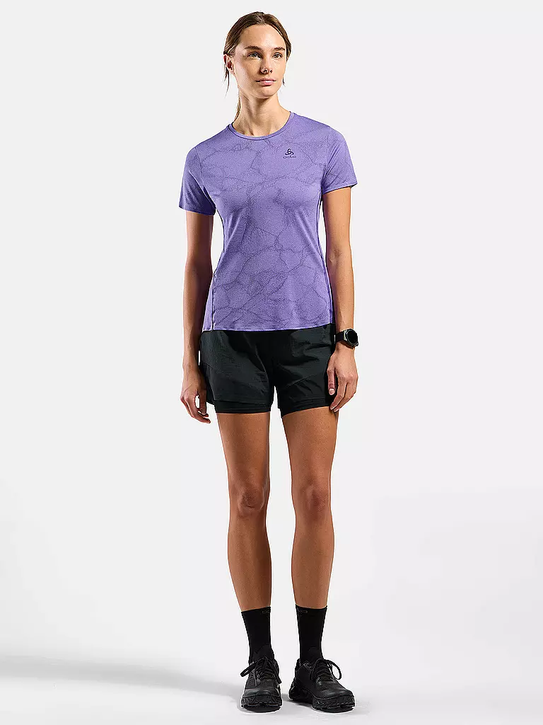 ODLO | Camiseta de running para mujer Zeroweight Engineered Chill-Tec | Lila
