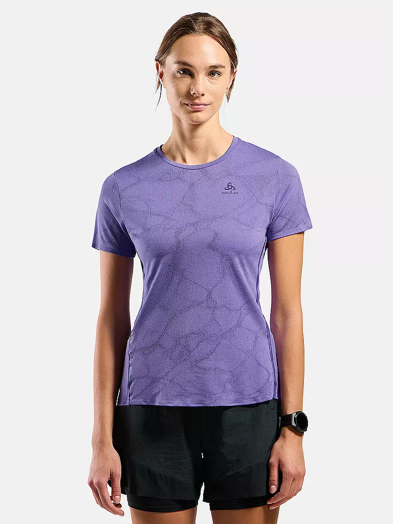 ODLO | Camiseta de running para mujer Zeroweight Engineered Chill-Tec | Lila