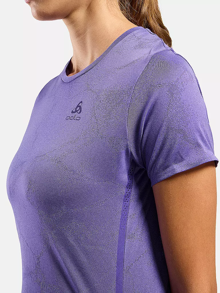 ODLO | Camiseta de running para mujer Zeroweight Engineered Chill-Tec | Lila