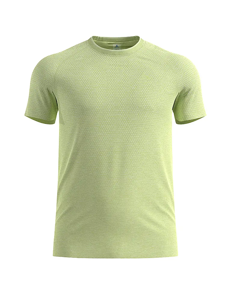 ODLO | Camiseta de running sin costuras Essentials para hombre | Amarillo