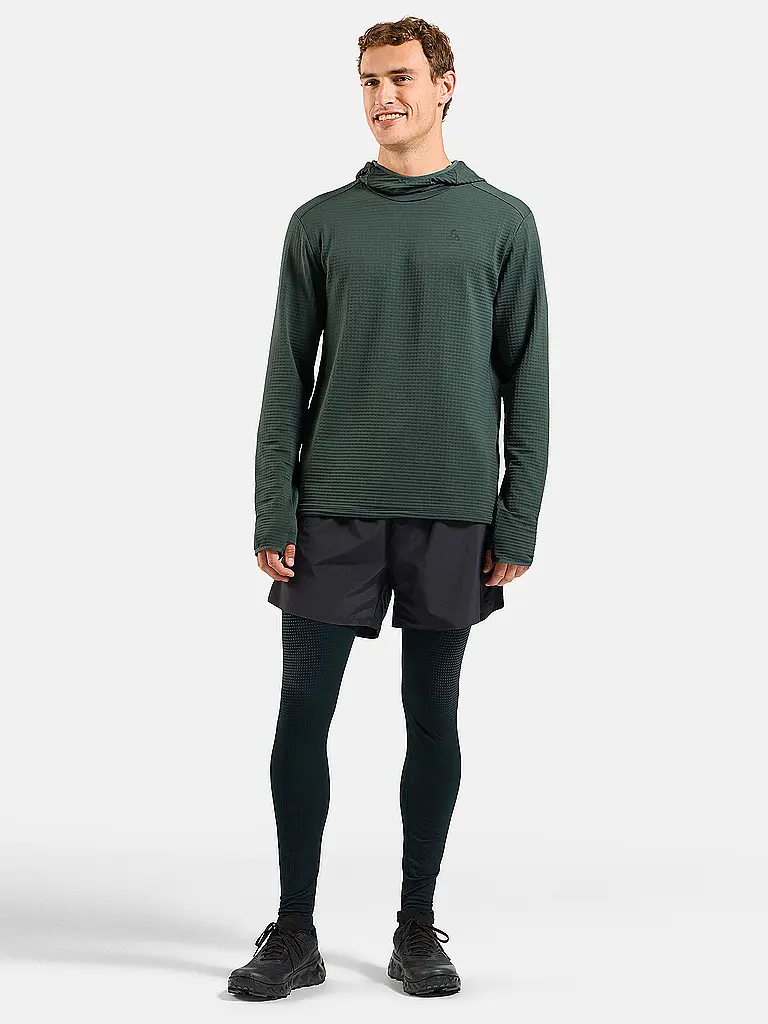 ODLO | Camiseta de running térmica Essential para hombre | Verde oscuro