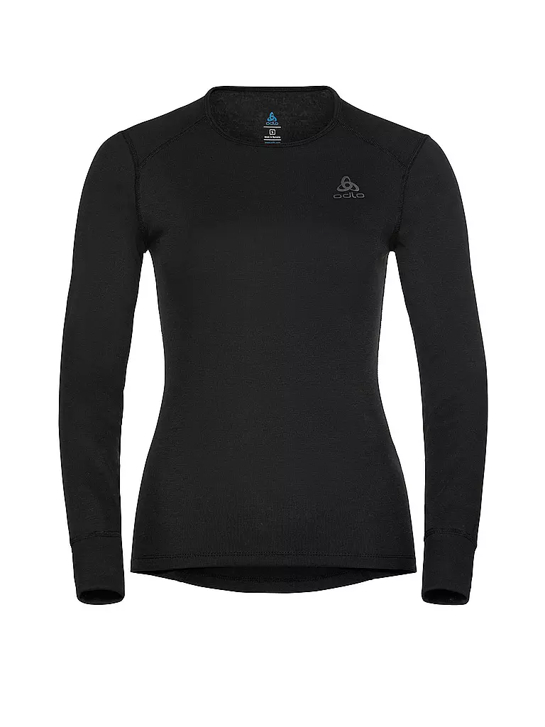ODLO | Camiseta funcional de mujer ACTIVE WARM ECO Base Layer | Negro