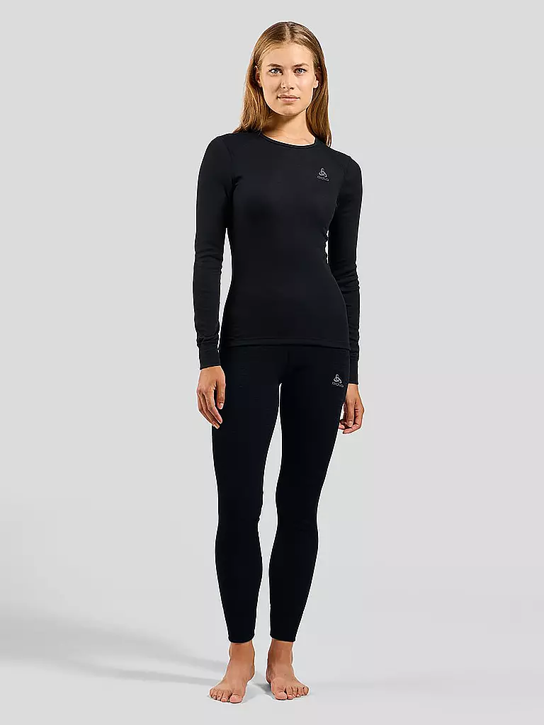 ODLO | Camiseta funcional de mujer ACTIVE WARM ECO Base Layer | Negro