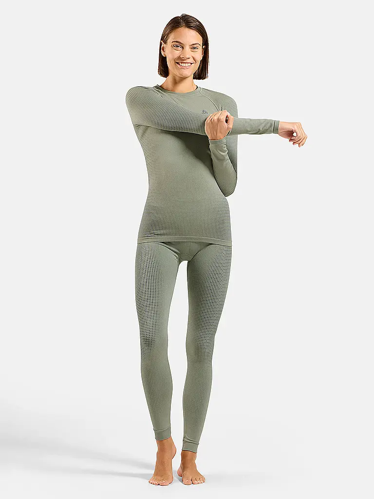 ODLO | Camiseta funcional de mujer WARM ECO Baselayer | Gris