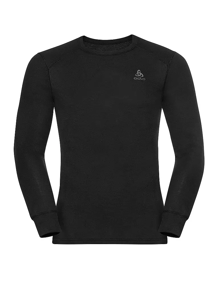 ODLO | Camiseta funcional para hombre ACTIVE WARM ECO Base Layer | Negro