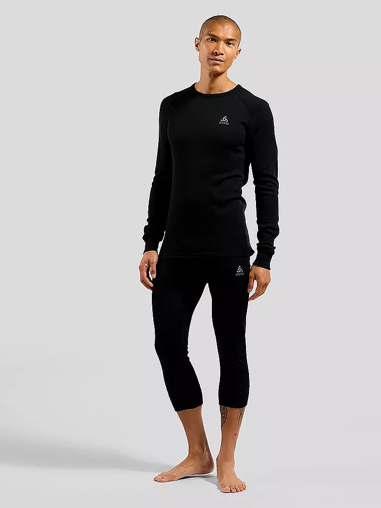 ODLO | Camiseta funcional para hombre ACTIVE WARM ECO Base Layer | Negro