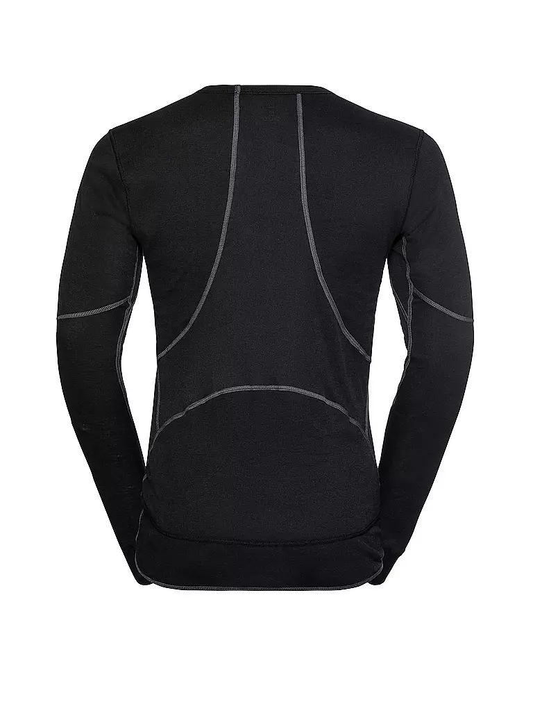 ODLO | Camiseta funcional para hombre ACTIVE X-WARM ECO Base Layer | Negro
