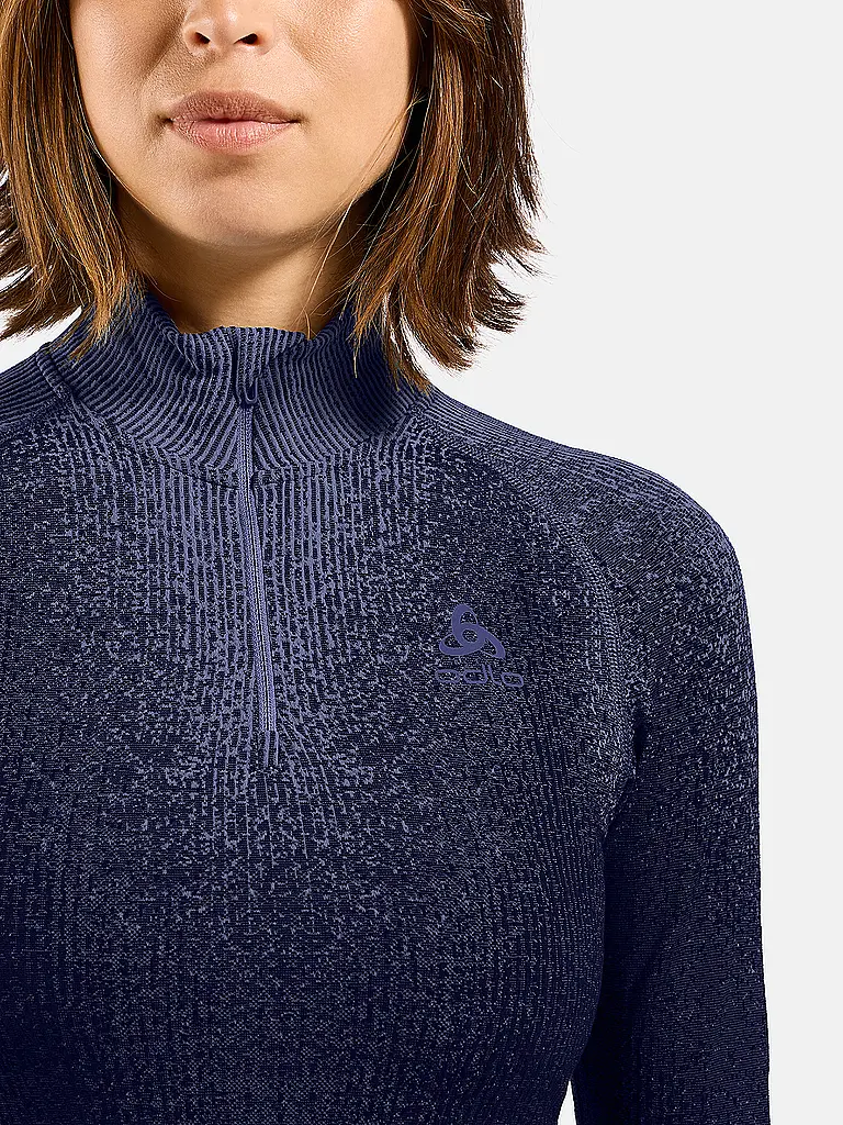 ODLO | Camiseta interior con cremallera Blackcomb para mujer | Lila