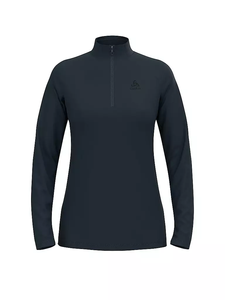 ODLO | Camiseta interior con cremallera Essential Light para mujer | Azul oscuro