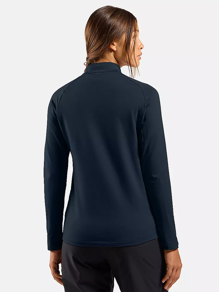 ODLO | Camiseta interior con cremallera Essential Light para mujer | Azul oscuro