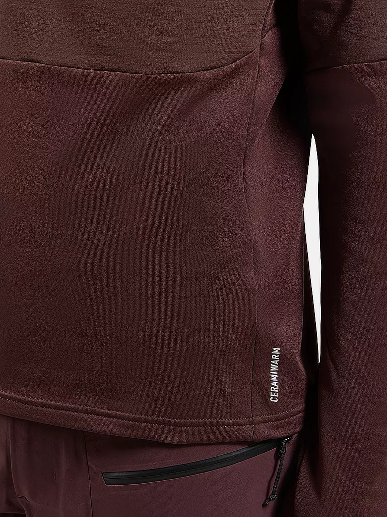 ODLO | Camiseta interior con cremallera para hombre Descent Ceramiwarm |