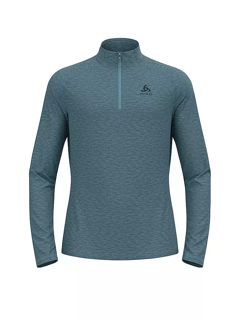 ODLO | Camiseta interior con cremallera para hombre Essentials Ceramiwarm | Azul
