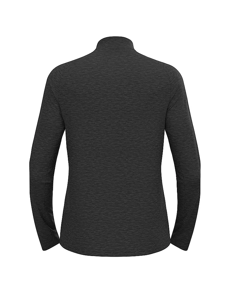 ODLO | Camiseta interior con cremallera para hombre Essentials Ceramiwarm | Negro