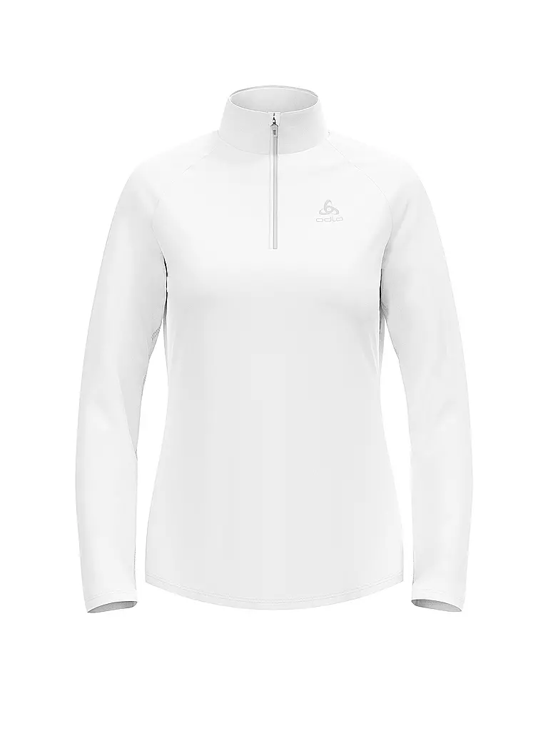 ODLO | Camiseta interior con cremallera para mujer Besso Mid Layer | Blanco