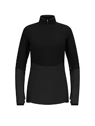 ODLO | Camiseta interior con cremallera para mujer Descent Ceramiwarm | Negro