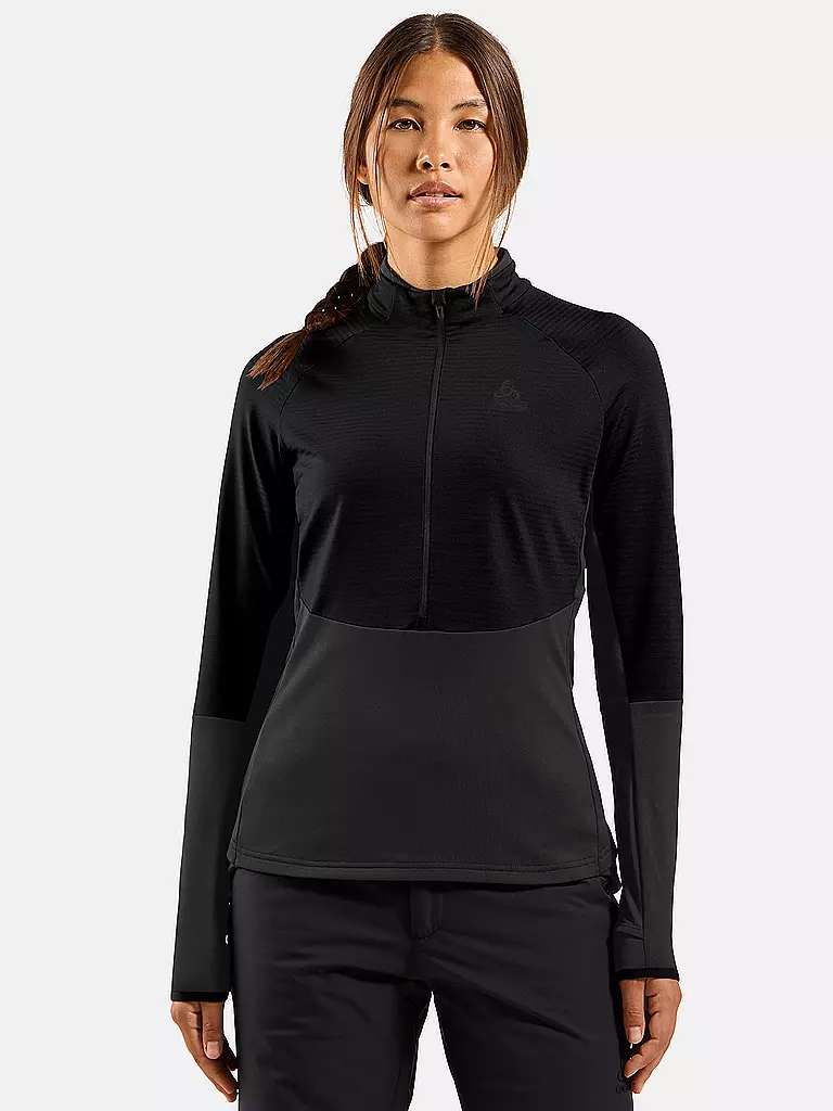 ODLO | Camiseta interior con cremallera para mujer Descent Ceramiwarm |