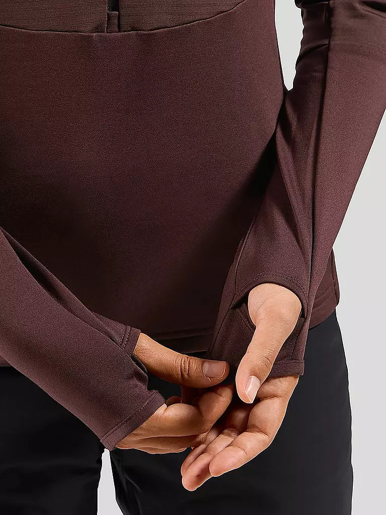 ODLO | Camiseta interior con cremallera para mujer Descent Ceramiwarm |