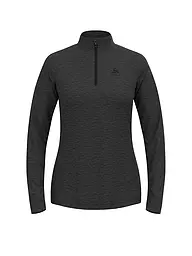ODLO | Camiseta interior con cremallera para mujer Essentials Ceramiwarm | Negro