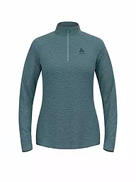 ODLO | Camiseta interior con cremallera para mujer Essentials Ceramiwarm | Azul