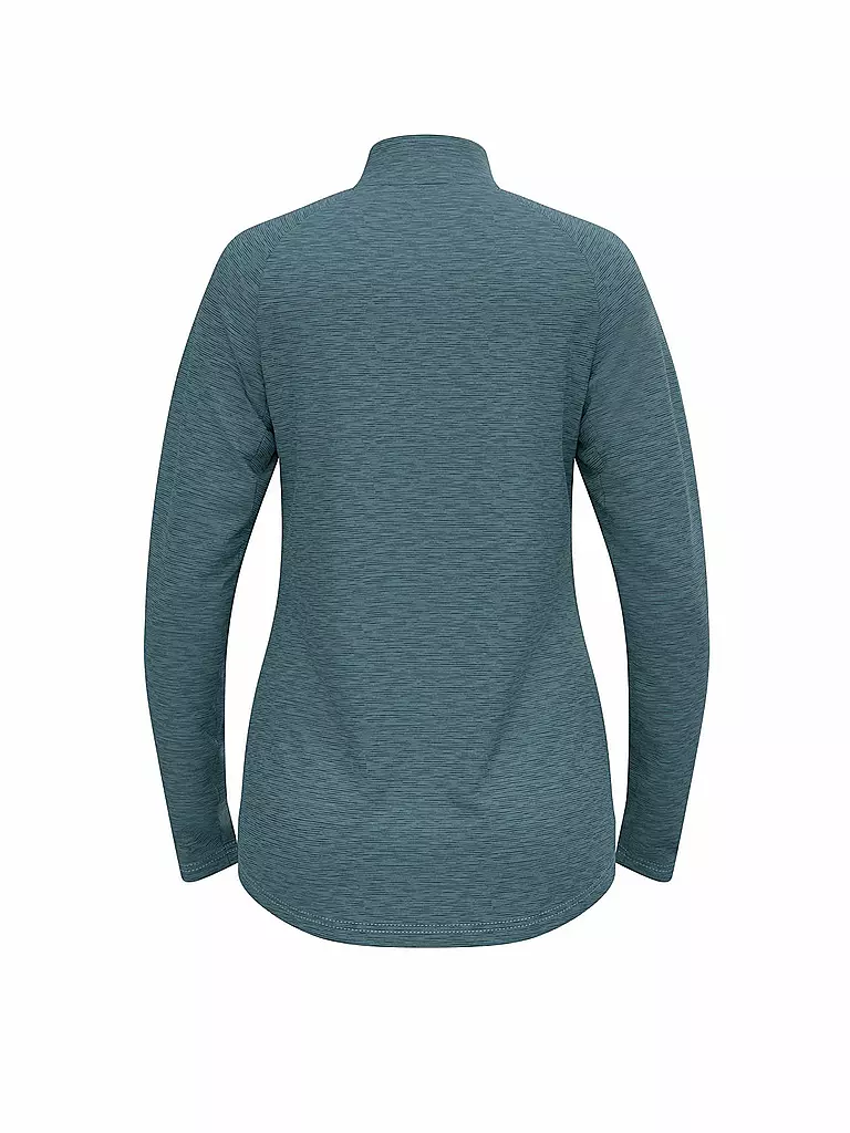 ODLO | Camiseta interior con cremallera para mujer Essentials Ceramiwarm | Azul