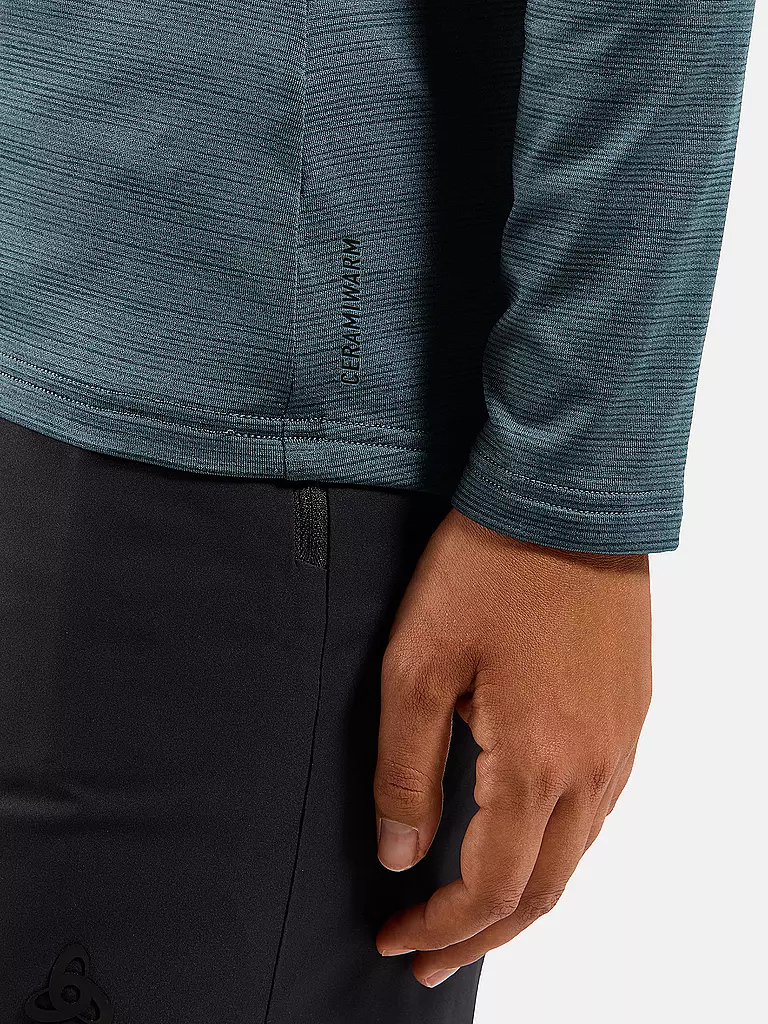 ODLO | Camiseta interior con cremallera para mujer Essentials Ceramiwarm | Azul