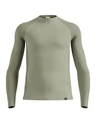 ODLO | Camiseta interior de hombre Natural Merino 260 con media cremallera | Gris claro