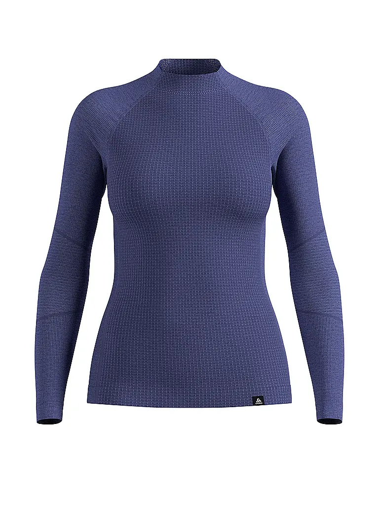 ODLO | Camiseta interior de mujer Natural Merino 260 1/2 Zip | Azul