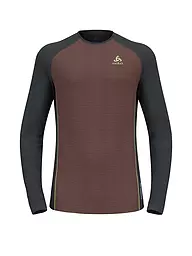 ODLO | Camiseta interior funcional de hombre Performance Wool 150 | Rojo oscuro