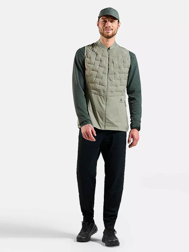 ODLO | Chaleco de running para hombre Zeroweight Insulator | Oliva